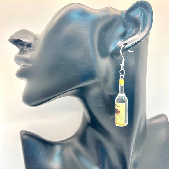 Tito’s Vodka Earrings - Alcohol Bottle Earrings - New Years Party Earrings - Picture 8 of 10